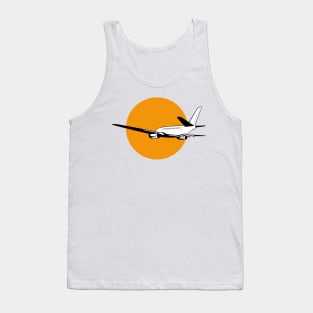 Commercial Jet Plane Airline Retro Tank Top